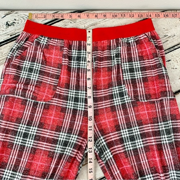 NWT Large PINK Victoria’s Secret Cozy Sleep Jogger Plaid Pajama Pants Grunge VS - Picture 8 of 9